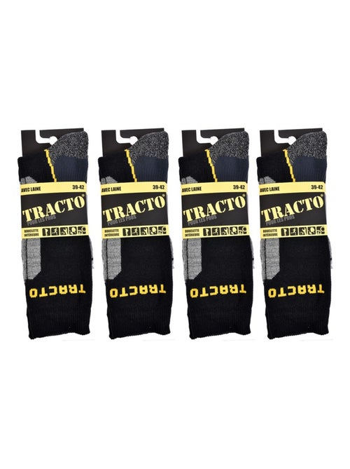 Calcetines de Trabajo TRACTO Calidad Pro - Pack de 4 - Kiabi