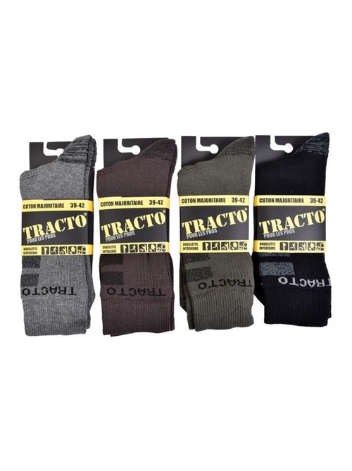 Calcetines de Trabajo TRACTO Calidad Pro - Pack de 4 - Kiabi