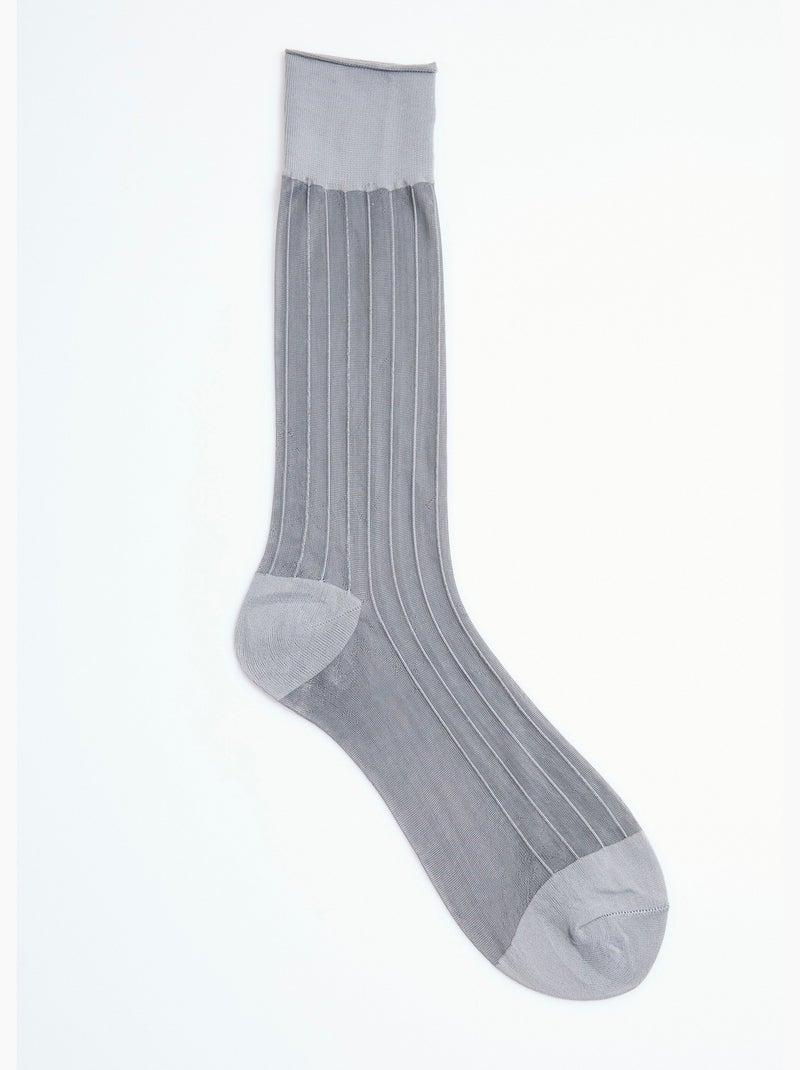 Calcetines de vela acanalados - AFIBEL Gris claro - Kiabi