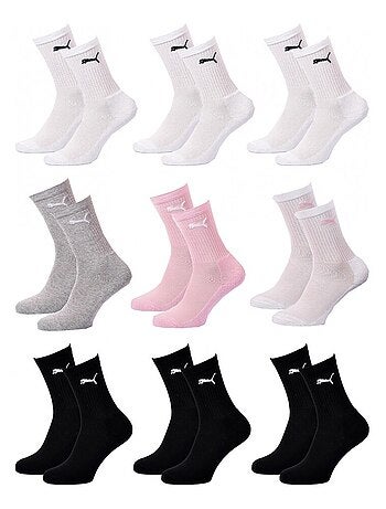 Calcetines Deportivos PUMA Tennis CREW JUNIOR - Pack de 9