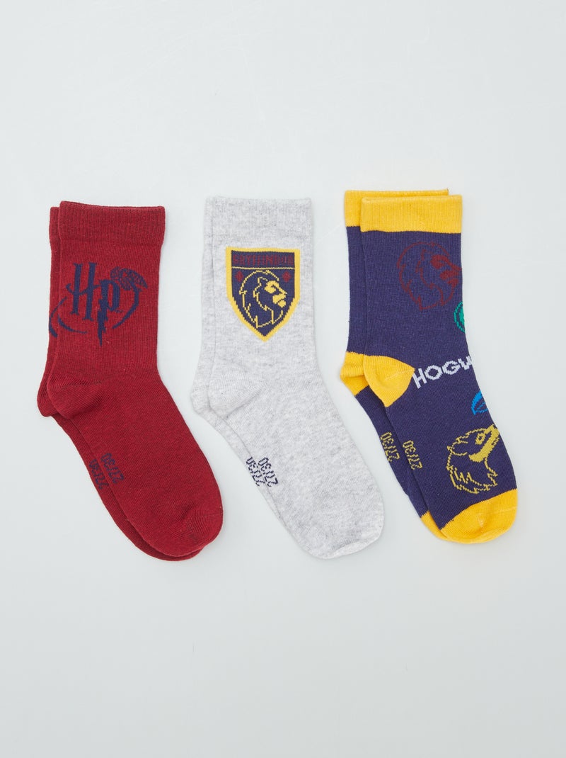 Calcetines 'Harry Potter'  - Pack de 3 ROJO - Kiabi