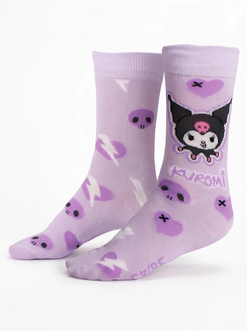 Calcetines hello kitty kuromi rosa talla única 36-43 sanrio - Kiabi Calcetines hello kitty kuromi rosa talla única 36-43 sanrio - Kiabi