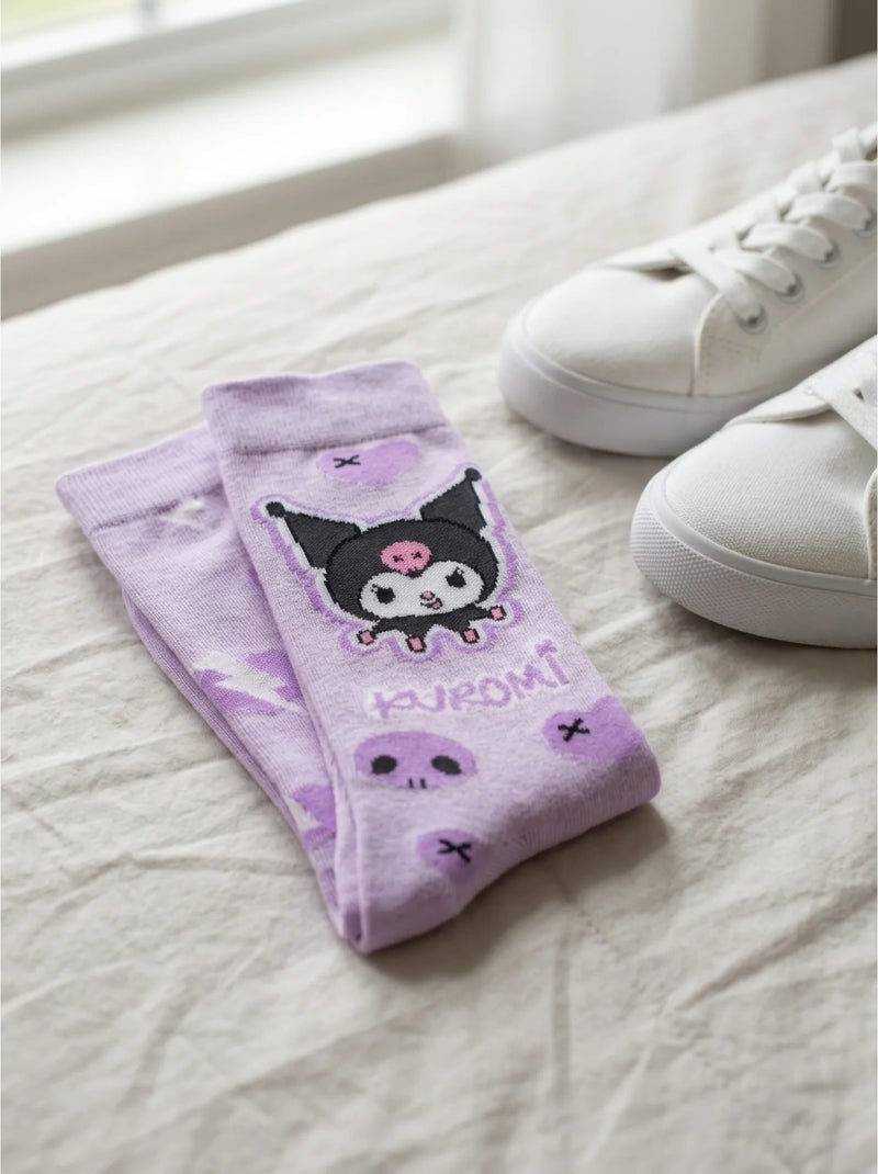 Calcetines hello kitty kuromi rosa talla única 36-43 sanrio Rosa - Kiabi