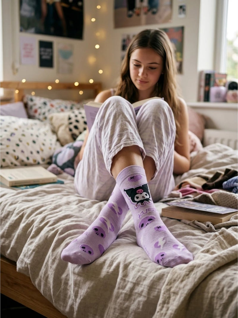 Calcetines hello kitty kuromi rosa talla única 36-43 sanrio Rosa - Kiabi