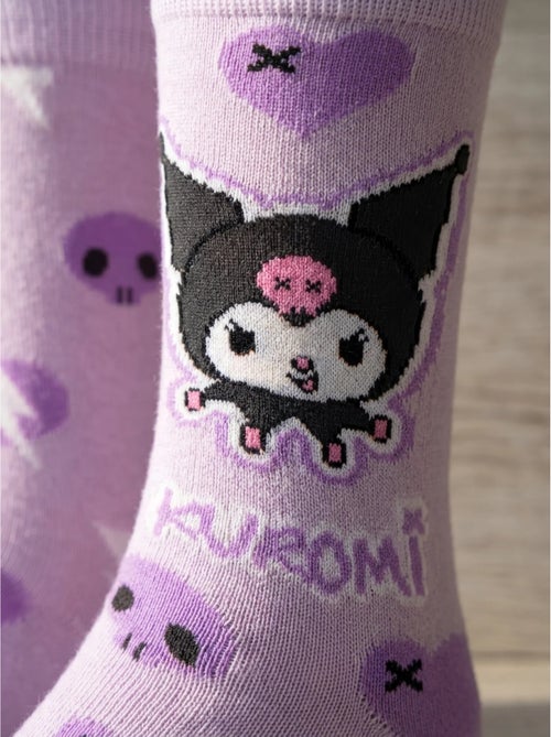 Calcetines hello kitty kuromi rosa talla única 36-43 sanrio - Kiabi Calcetines hello kitty kuromi rosa talla única 36-43 sanrio - Kiabi