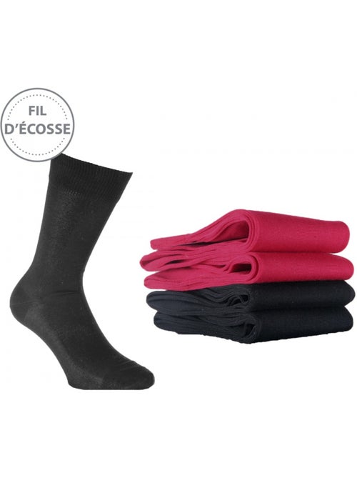 Calcetines hilo de Escocia hombre pack de 4 - Kiabi