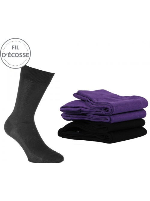 Calcetines hilo de Escocia hombre pack de 4 - Kiabi