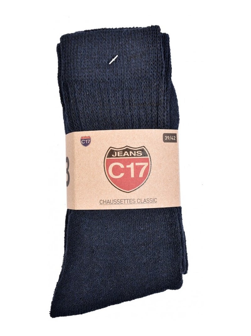 Calcetines Hombre C17 JEANS - Pack de 6 Azul marino - Kiabi