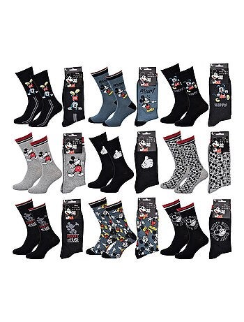 Calcetines Hombre DISNEY MICKEY MOUSE - Pack de 9