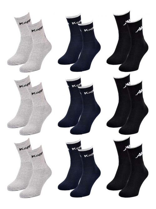Calcetines Hombre KAPPA CREW - Pack de 9 - Kiabi