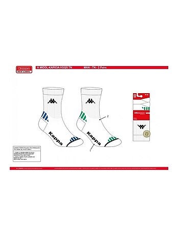 Calcetines Hombre KAPPA CREW SPORT - Pack de 6