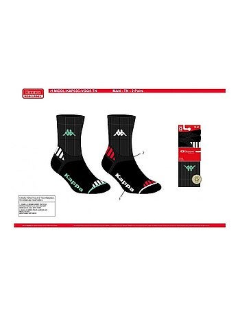 Calcetines Hombre KAPPA CREW SPORT - Pack de 6