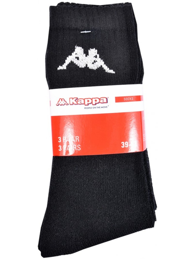 Calcetines Hombre KAPPA Modelo Tennis - Asortimento modelos fotos según arrivajes - Pack de 6 Negro - Kiabi
