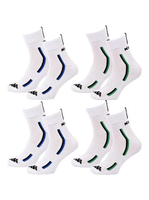 Calcetines Hombre KAPPA QUARTER SPORT - Pack de 4 - Kiabi Calcetines Hombre KAPPA QUARTER SPORT - Pack de 4 - Kiabi