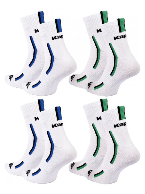 Calcetines Hombre KAPPA QUARTER SPORT - Pack de 4 - Kiabi Calcetines Hombre KAPPA QUARTER SPORT - Pack de 4 - Kiabi