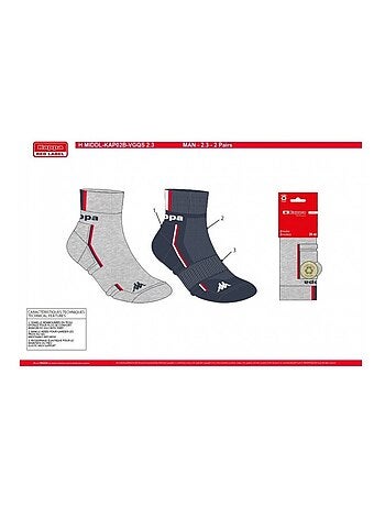 Calcetines Hombre KAPPA QUARTER SPORT - Pack de 8