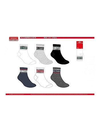 Calcetines Hombre QUARTER KAPPA - Pack de 6