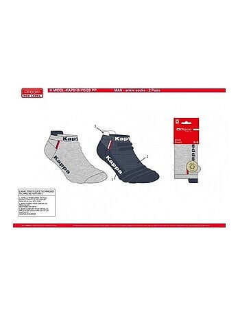 Calcetines Hombre KAPPA SNEAKER SPORT - Pack de 4