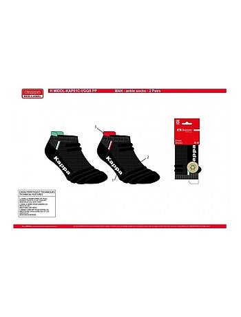 Calcetines Hombre KAPPA SNEAKER SPORT - Pack de 4