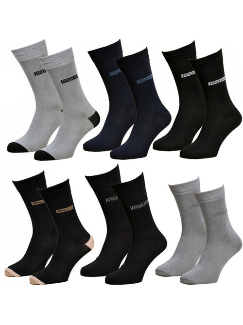 Calcetines hombre Kappa Sport, Urbano, Confort Algodón - Pack de 6 - Kiabi Calcetines hombre Kappa Sport, Urbano, Confort Algodón - Pack de 6 - Kiabi