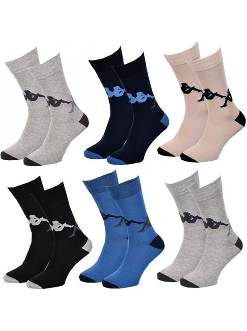 Calcetines hombre Kappa Sport, Urbano, Confort Algodón - Pack de 6 - Kiabi Calcetines hombre Kappa Sport, Urbano, Confort Algodón - Pack de 6 - Kiabi