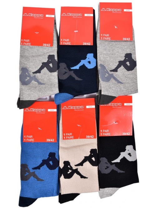 Calcetines hombre Kappa Sport, Urbano, Confort Algodón - Pack de 6 - Kiabi Calcetines hombre Kappa Sport, Urbano, Confort Algodón - Pack de 6 - Kiabi