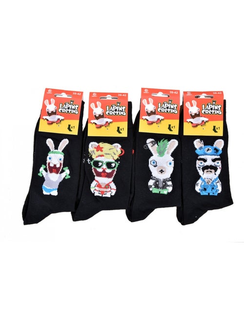 Calcetines hombre LAPINS CRÉTINS - Pack de 3 - Kiabi