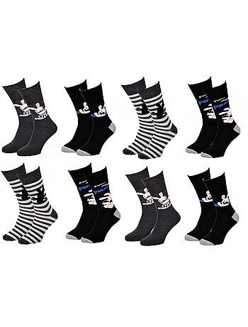 Calcetines hombre Lapins Crétins - Pack de 8