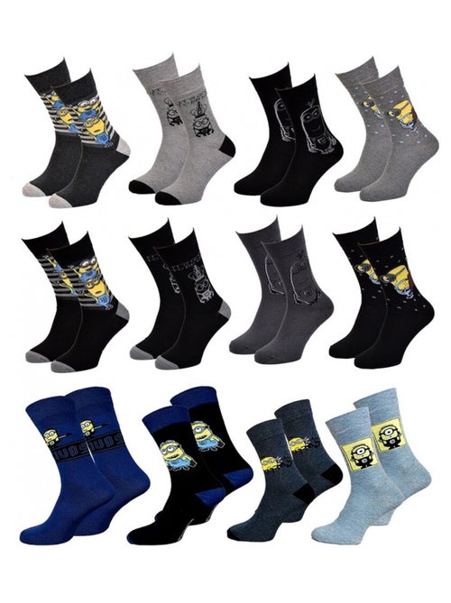 Calcetines hombre licencia PACK DE 12 pares MINIONS - Kiabi