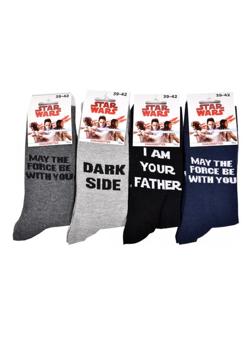 Calcetines hombre licencia PACK DE 12 pares STAR WARS - Kiabi