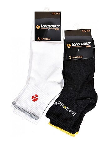Calcetines hombre LONGBOARD Socquetas Tijas 2 tercios - Pack de 6