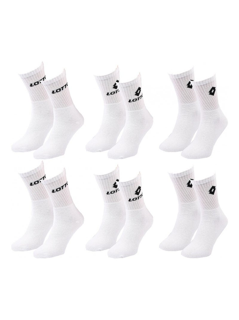 Calcetines Hombre LOTTO - Pack de 6 Blanco - Kiabi