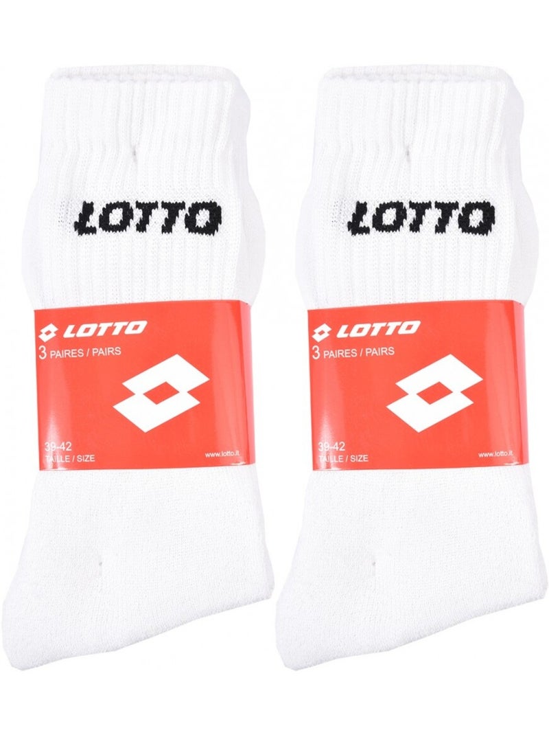 Calcetines Hombre LOTTO - Pack de 6 Blanco - Kiabi