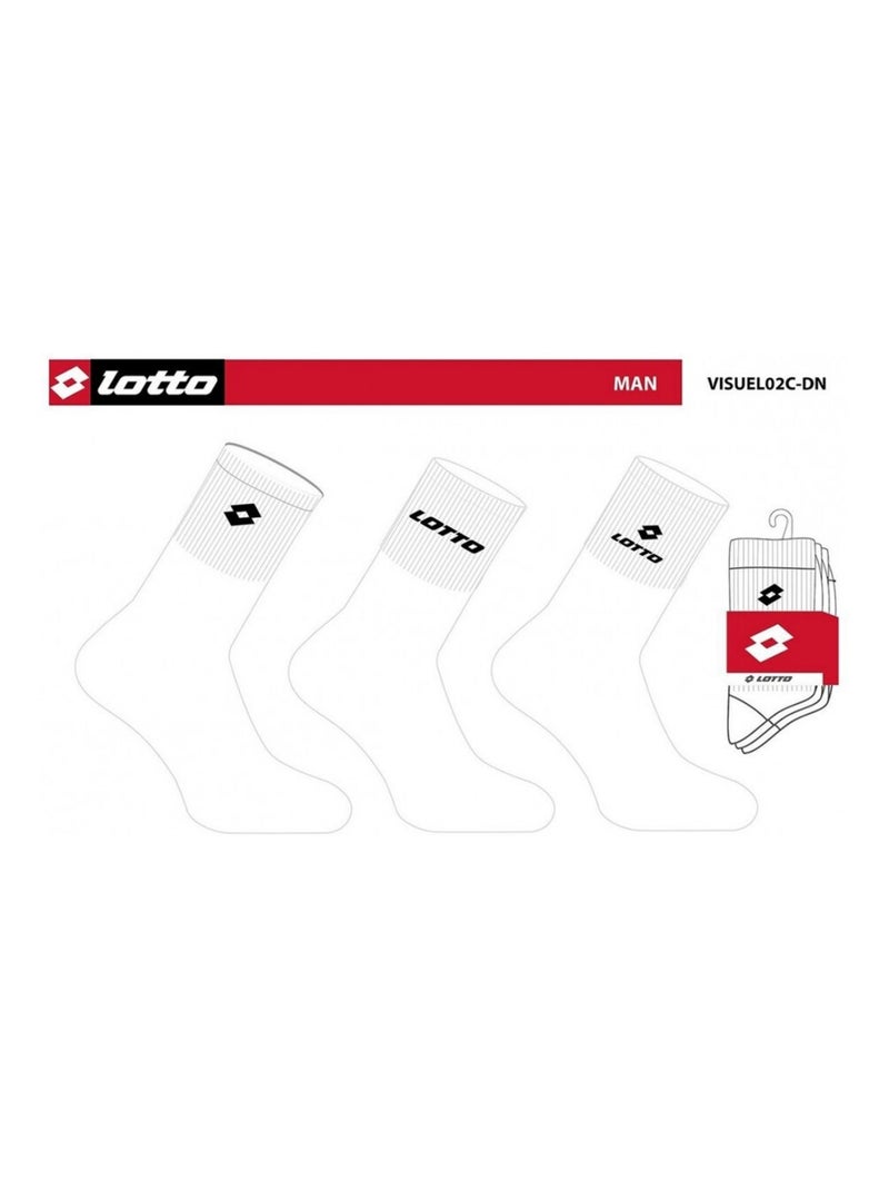 Calcetines Hombre LOTTO - Pack de 6 Blanco - Kiabi