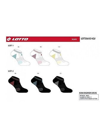 Calcetines Hombre LOTTO - Pack de 6