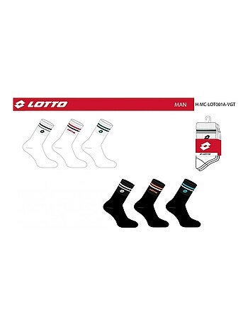 Calcetines Hombre LOTTO - Pack de 6