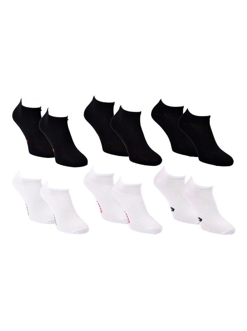 Calcetines Hombre LOTTO - Pack de 6 Negro Blanco - Kiabi