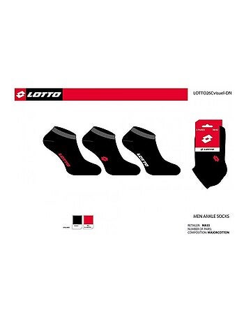 Calcetines Hombre LOTTO - Pack de 6