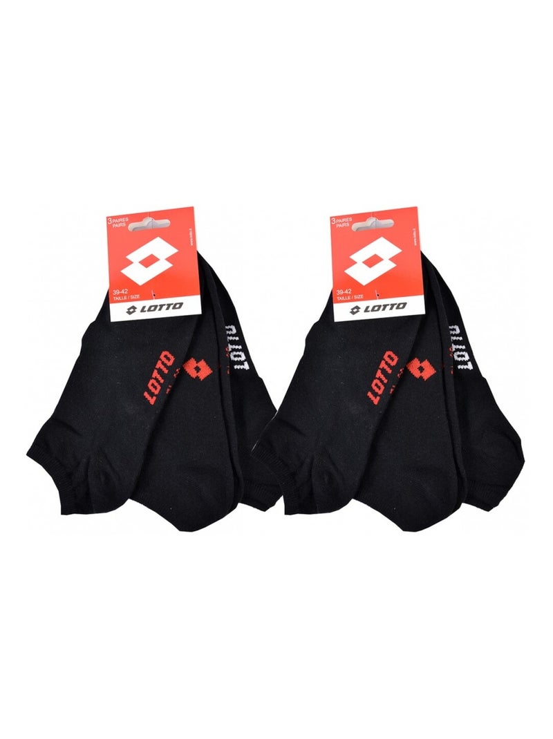 Calcetines Hombre LOTTO - Pack de 6 Negro - Kiabi
