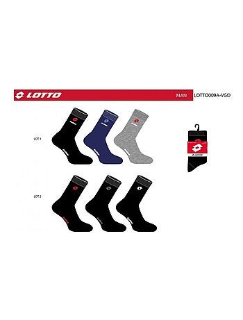 Calcetines Hombre LOTTO - Pack de 6