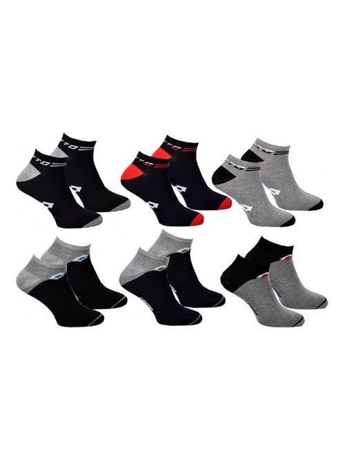 Calcetines Hombre LOTTO - Pack de 6 - Kiabi Calcetines Hombre LOTTO - Pack de 6 - Kiabi