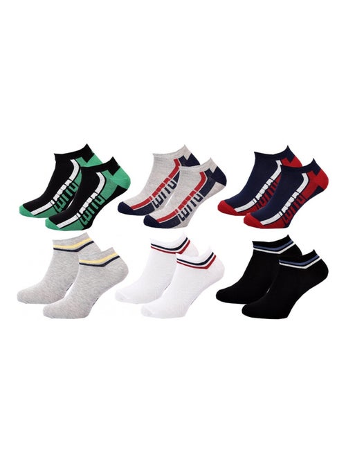 Calcetines Hombre LOTTO - Pack de 6 - Kiabi Calcetines Hombre LOTTO - Pack de 6 - Kiabi