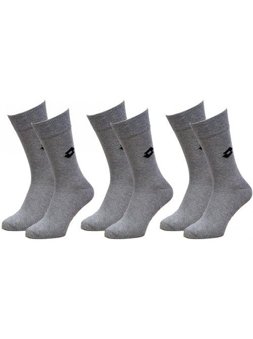 Calcetines hombre LOTTO deporte, urbano, confort algodón - Pack de 3 - Kiabi Calcetines hombre LOTTO deporte, urbano, confort algodón - Pack de 3 - Kiabi