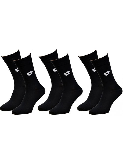 Calcetines hombre LOTTO deporte, urbano, confort algodón - Pack de 3 - Kiabi Calcetines hombre LOTTO deporte, urbano, confort algodón - Pack de 3 - Kiabi
