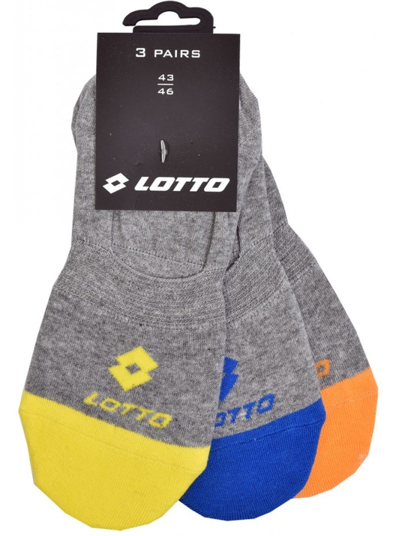 Calcetines Hombre LOTTO SNEAKER - Pack de 6 Dorado/Oro - Kiabi
