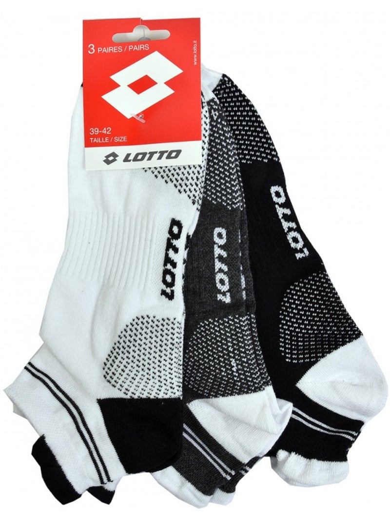 Calcetines Hombre LOTTO SNEAKER - Pack de 6 Multicolor - Kiabi