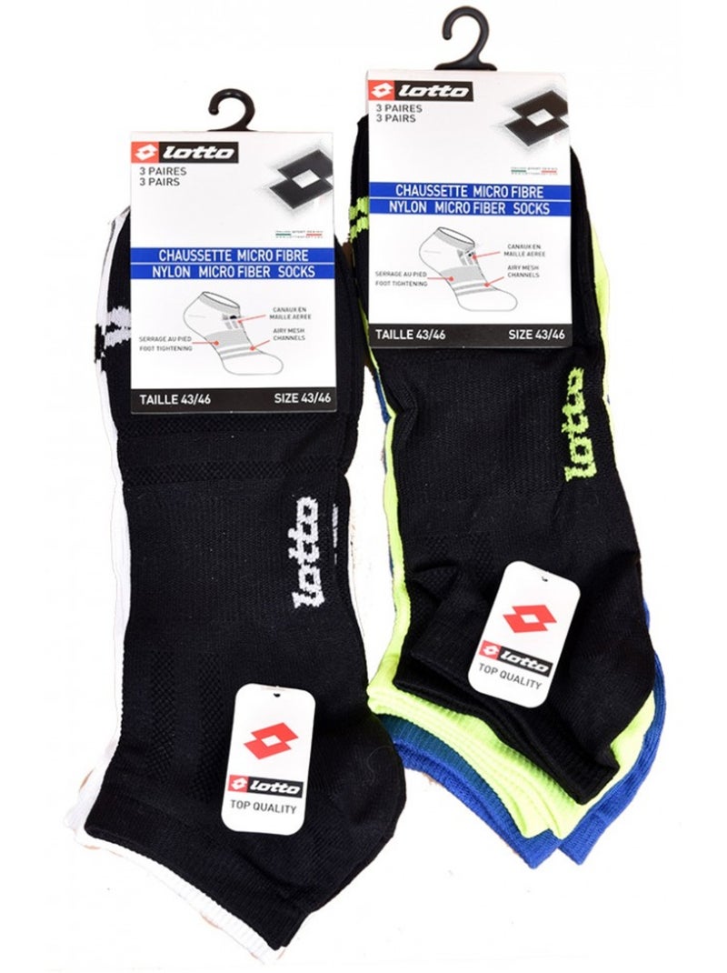 Calcetines Hombre LOTTO SNEAKER - Pack de 6 Multicolor - Kiabi