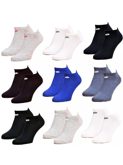 Calcetines hombre LOTTO SNEAKER - Pack de 9 - Kiabi