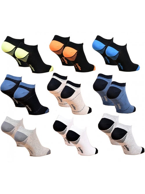 Calcetines hombre LOTTO SNEAKER - Pack de 9 - Kiabi