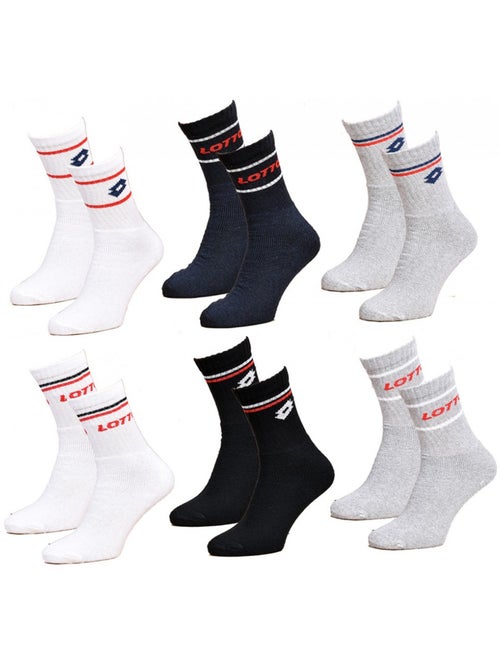 Calcetines Hombre LOTTO TENNIS - Pack de 6 - Kiabi